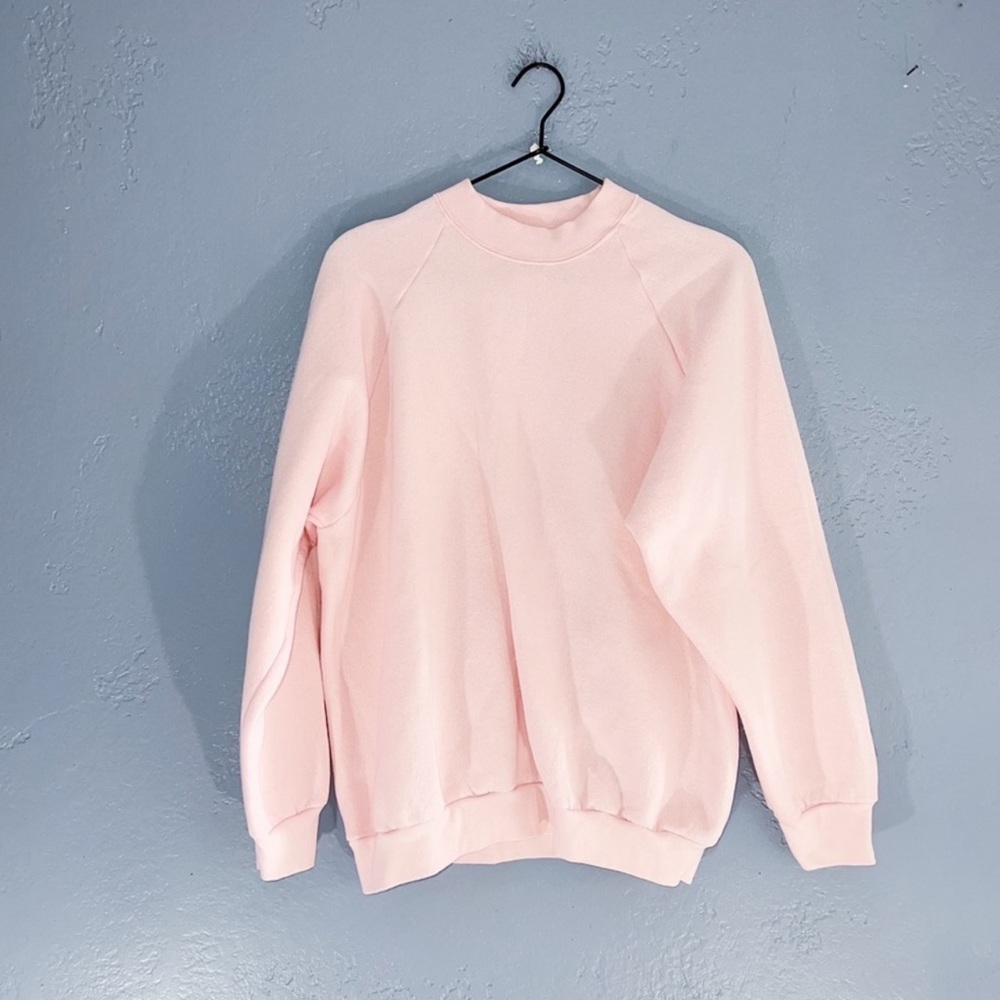 Fruit of the Loom Vintage 90s Light Pink Crewneck Sweater Size Large